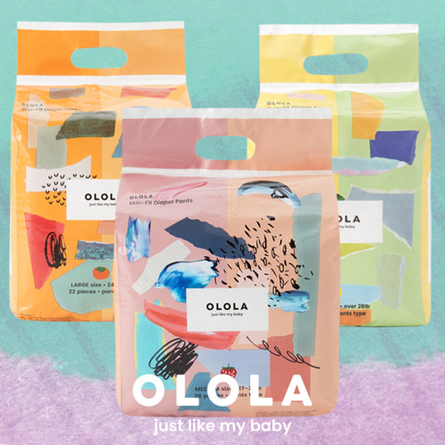 OLOLA 오로라 스킨핏 팬티형 기저귀 4팩 (1박스)